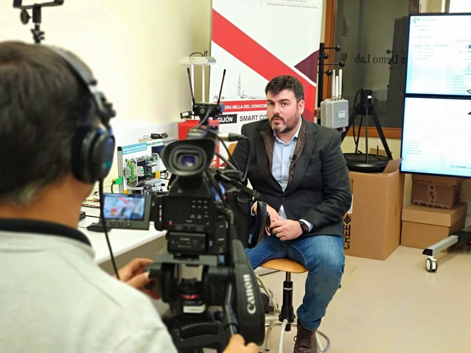 Sesión de grabación para el vídeo sobre la Cátedra